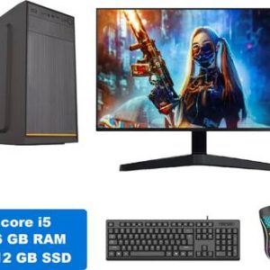 DZAB Intel Core i5 (16 GB / 512 GB / Windows 11) Assembled Desktop Computer (19 inch Display)